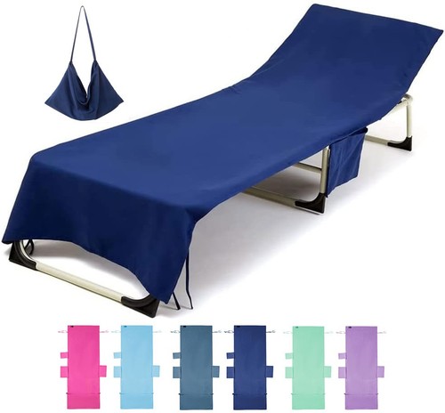 Sunlounger beach towel cover - towel,
