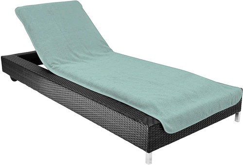 Blue grey beach sun lounger - grey,