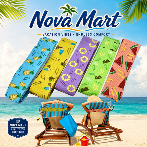 Sunbed strap towel fixed - 5x,