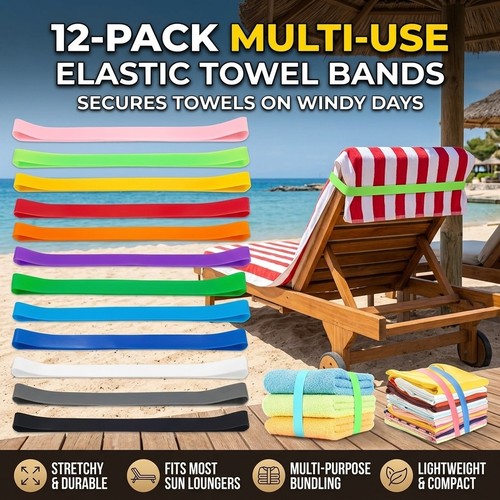 Towel straps beach sunbed - straps,