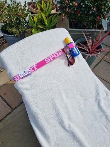 Sunbed strap towel clip - strap/, clip/peg