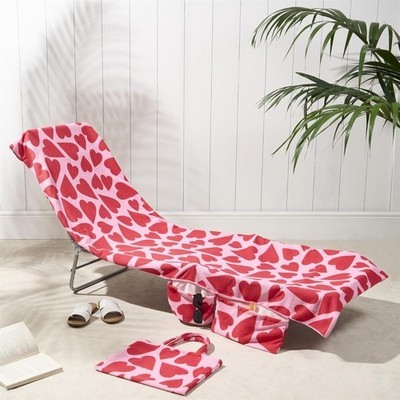 Sun lounger beach towel - sun, with