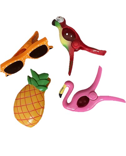 Jumbo beach towel clips - towel, sun