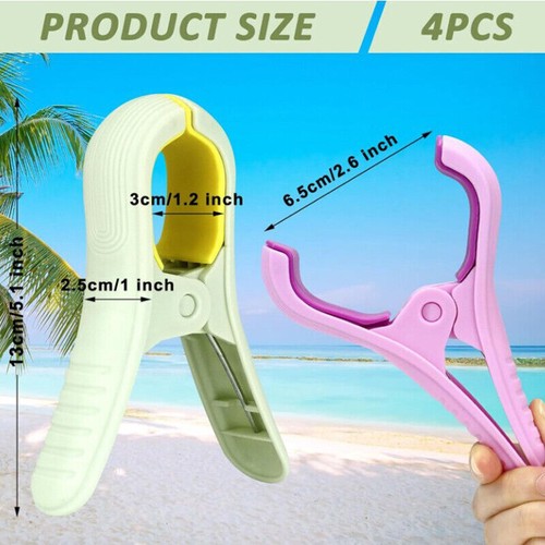 4pcs beach towel clips - 4pcs, for