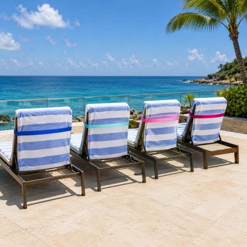 Pack elastic beach towel - 4,