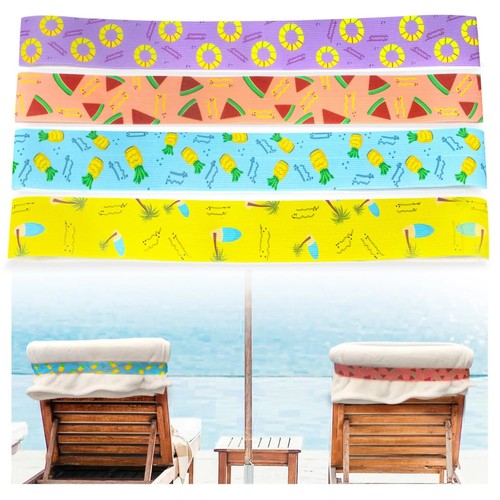 Sunbed strap towel - 5x, bands