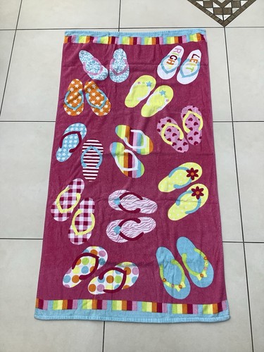 Flip flop pink - flop, velour