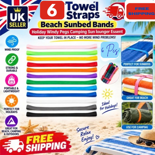 Towel straps beach sunbed - towel,
