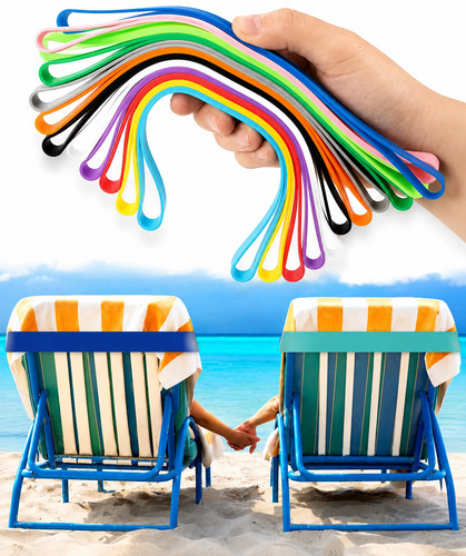 Towel straps beach sunbed - towel,