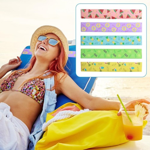 5pcs sunbed strap towel bands - 5pcs,