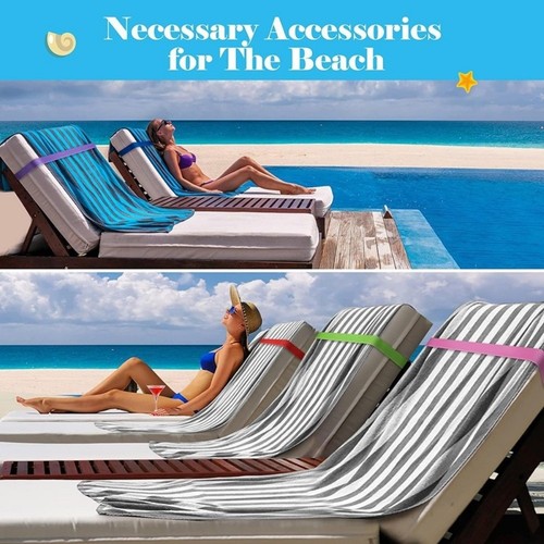 Sunbed strap towel fixed - 4x,